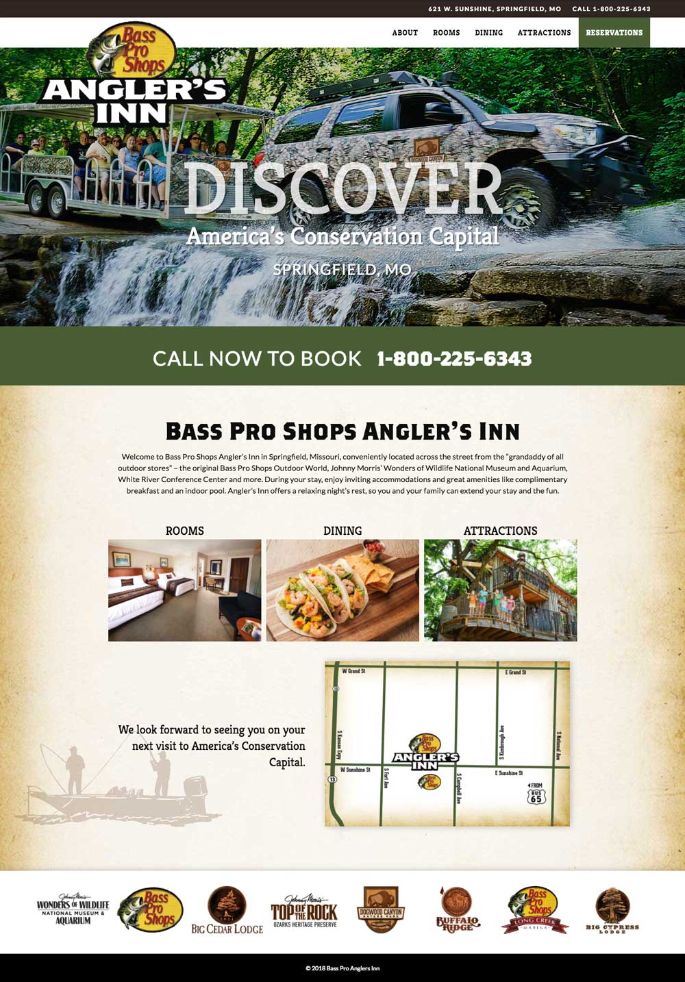  Bass Pro Anglers Inn Homepage