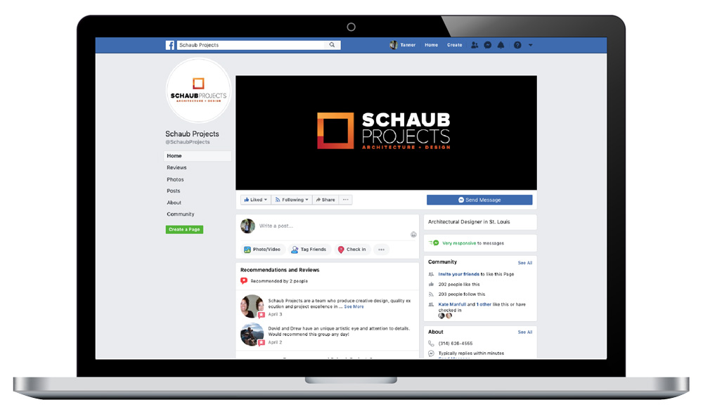 Schaub Projects Social Setup and Management