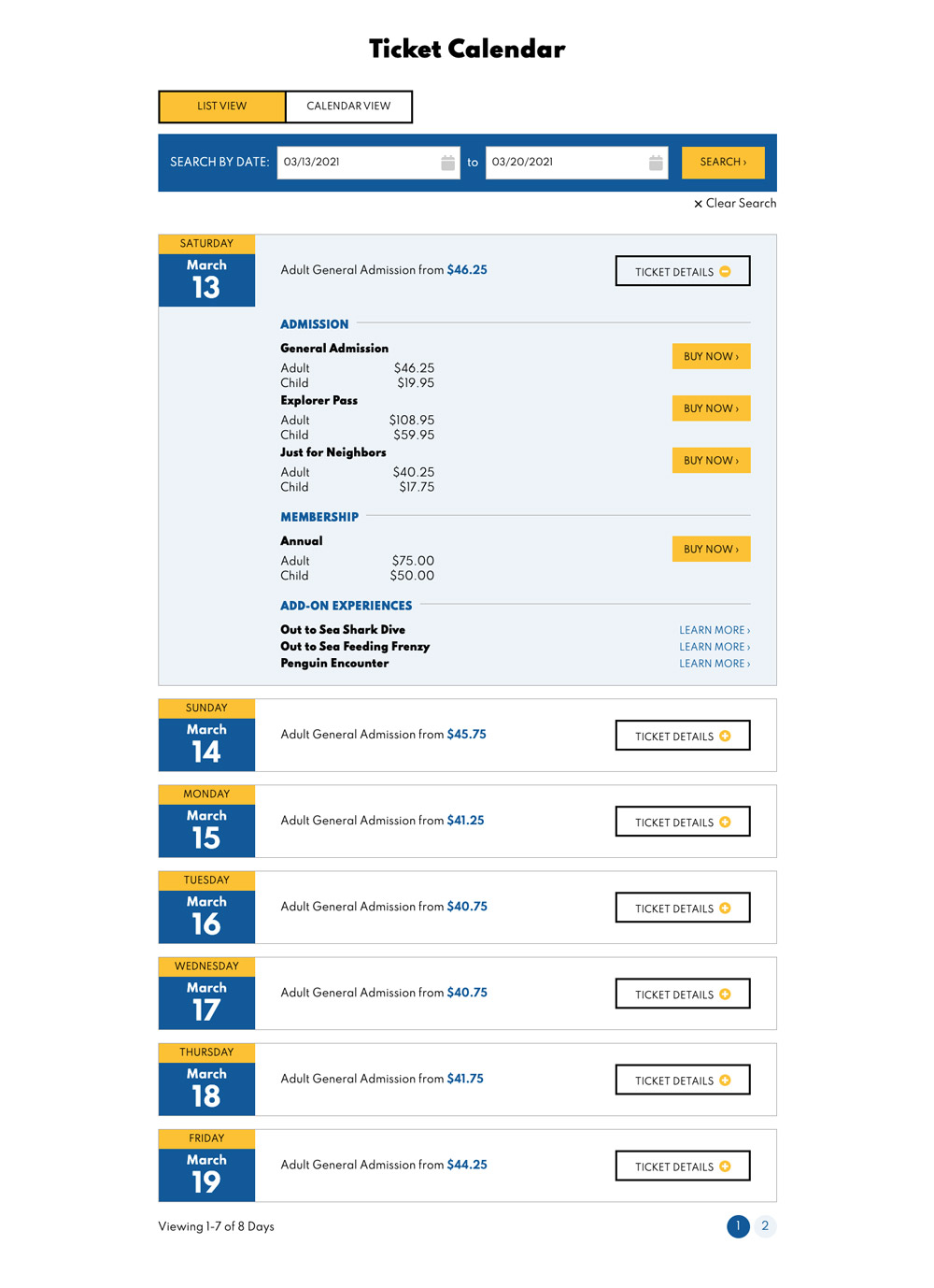 Wonders of Wildlife Ticketing Plugin