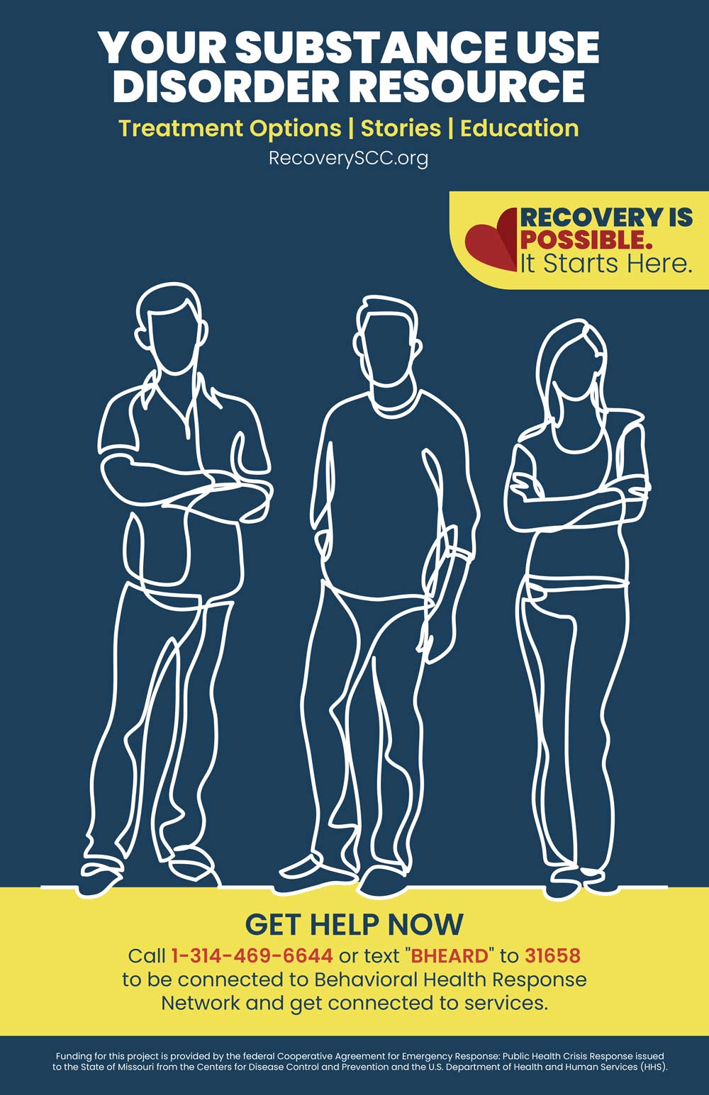 Department of Health SUD Recovery Resource material