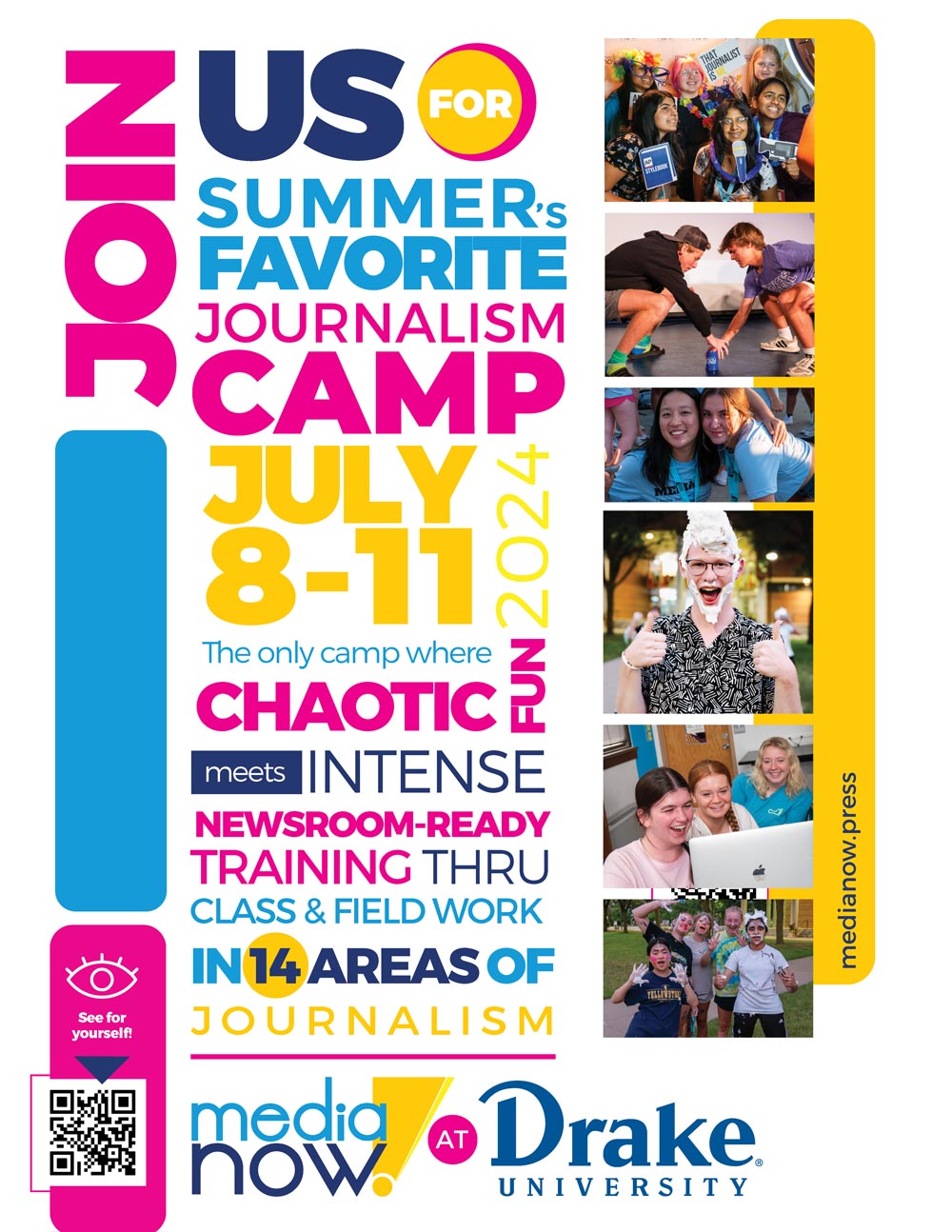 Media Now camp flyer