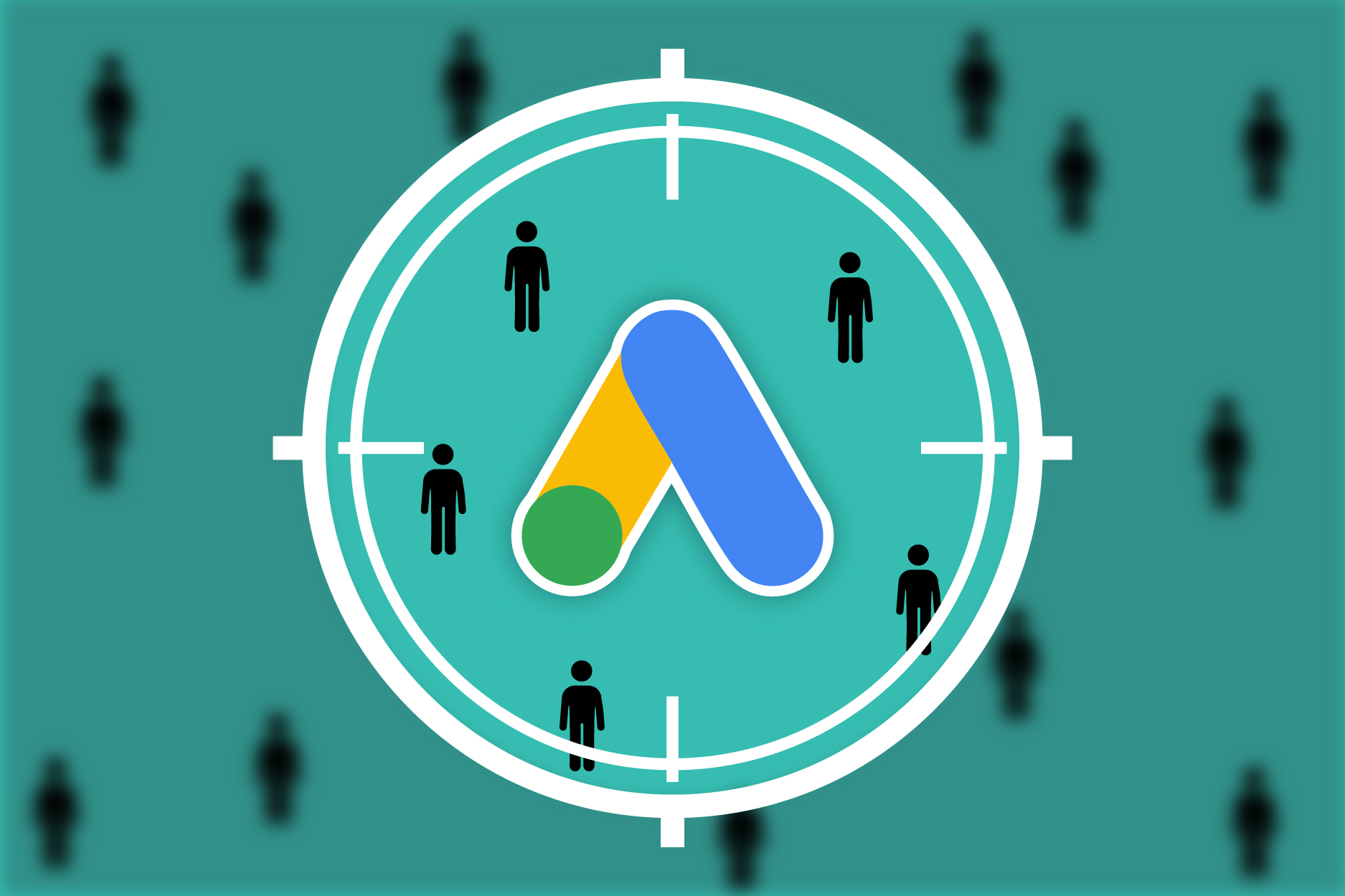 FC_Google-ad-Targeting_Blog featured image_V1.1 google ad targeting image showing a scope focused on a specific audience