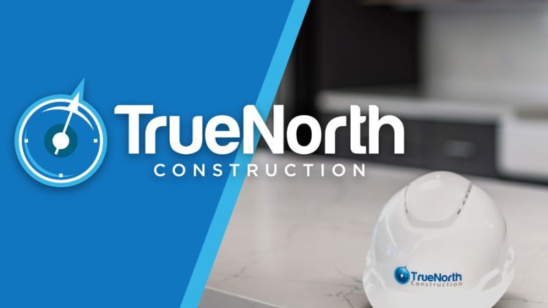 Photo of a hard hat and the TrueNorth logo overlaid.