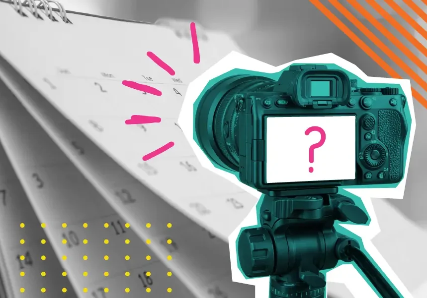FC Blog- Video Timeline featured image with camera and question mark